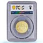 Turks and Caicos Islands 50 crowns Churchill KM-3 MS 70 PCGS gold coin 1974