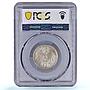 Germany Empire 1 mark Wilhelm II Type 2 J-17 KM-14 MS 65 PCGS silver coin 1914
