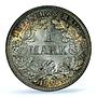 Germany Empire 1 mark Wilhelm II Type 2 J-17 KM-14 MS 65 PCGS silver coin 1914
