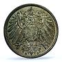 Germany Empire 1 mark Wilhelm II Type 2 J-17 KM-14 MS 65 PCGS silver coin 1914