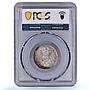 Germany Empire 1 mark Wilhelm II Type 2 J-17 KM-14 MS 63 PCGS silver coin 1914