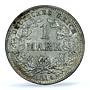 Germany Empire 1 mark Wilhelm II Type 2 J-17 KM-14 MS 63 PCGS silver coin 1914