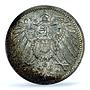 Germany Empire 1 mark Wilhelm II Type 2 J-17 KM-14 MS 63 PCGS silver coin 1914