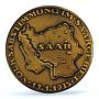 Germany Third Reich Saarland Referendum History SP 64 PCGS brass medal 1935