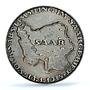 Germany Third Reich Saarland Referendum History SP 58 PCGS silver medal 1935