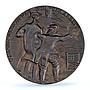 Germany Empire WWI Submarines America Goetz Kienast-185 MS 63 bronze medal 1916