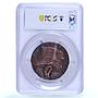 Germany Empire WWI Ship Sinking Albion Kienast-163 MS 63 PCGS bronze medal 1915