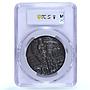 Germany Empire Helmuth von Moltke Knight Kienast-10 MS 62 PCGS bronze medal 1910