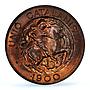 Spain Barcelona 10 centimo Catalanist Union Horsemans MS65 PCGS copper coin 1900