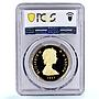 Turks and Caicos Islands 100 crowns George III KM-22 PR 70 PCGS gold coin 1977