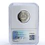 Costa Rica 50 centimos Republic Coinage BCCR Large 50 PF 69 NGC CuNi coin 1976
