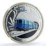 Mongolia 250 togrog Moscow Metro Railways Trains MS 69 NGC silver coin 2007
