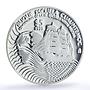Mexico 5 pesos Cuauhtemoc Centennial Navy School Ship PF 68 NGC silver coin 1999