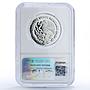 Mexico 5 pesos Cuauhtemoc Centennial Navy School Ship PF 69 NGC silver coin 1999