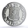 Philippines 5 piso Republic Coinage New Society Marcos PF69 NGC CuNi coin 1976