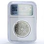 Ukraine 5 hryvnias Black Stork Chornobyl Reserve Bird Fauna MS70 NGC coin 2024