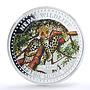 Nepal 2000 rupees Leopard Wildlife Fauna Color PF 69 NGC silver coin 1998
