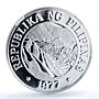 Philippines 25 piso FAO World Food Day Banaue Terraces PF70 NGC silver coin 1977