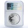 Sri Lanka 1000 rupees CBL Central Bank Sun Symbol PF 69 NGC silver coin 2000