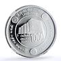 Sri Lanka 1000 rupees CBL Central Bank Sun Symbol PF 69 NGC silver coin 2000