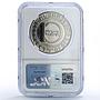 Georgia 10 lari State System 3000th Anniversary History PF 69 NGC CuNi coin 2000