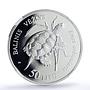 Lithuania 50 litu Pond Turtle Nature Wildlife Fauna PF 70 NGC silver coin 2012