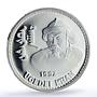 Mongolia 50 togrog Ugedei Khan History PF 68 NGC silver coin 1992