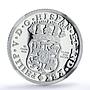 Mexico Pillar Dollar 8 Reales 1732 Restrike 1/4 oz PF 69 NGC silver medal 1988