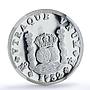 Mexico Pillar Dollar 8 Reales 1732 Restrike 1/4 oz PF 69 NGC silver medal 1988