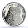 Paraguay 10000 guaranies Caballero Stroessner PF 69 NGC silver coin 1987