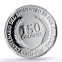 El Salvador 150 colones Discovery of America Ships PF 70 NGC silver coin 1992