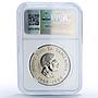 Tanzania 20 shillings Central Bank President Mwinyi MS 68 NGC CuNi coin 1986