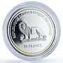 Congo 10 francs Victoria Falls Hologram Nature Landscapes proof silver coin 2003