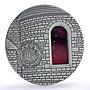Liberia 10 dollars Tiffany Art II Masterpieces Castle Fortress silver coin 2005