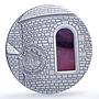 Liberia 10 dollars Tiffany Art II Masterpieces Castle Fortress silver coin 2005