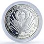 Mariana Islands 5 dollars Albert Einstein Hologram Science silver coin 2004