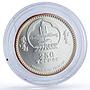 Mongolia 250 togrog Capricorn Zodiac Signs Gilt silver coin 2007