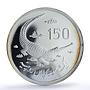 Pakistan 150 rupees Gavial Crocodile Conservation PF 69 NGC silver coin 1976