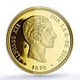 Spain Alfonso XII 25 Pesetas Restrike Replica 1876 SP 69 PCGS silver token 2020
