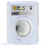 Spain Alfonso XIII 1 Peseta Restrike Replica 1893 SP 69 PCGS silver token 2020