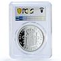 Spain Alfonso XIII 2 Pesetas Restrike Replica 1889 SP 69 PCGS silver token 2020