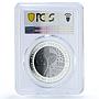 Kazakhstan 500 tenge Satellite Sputnik I USSR Space PR 70 PCGS silver coin 2007