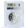 Latvia 1 lats Munchhausen Adventures Literature PR 70 PCGS silver coin 2005