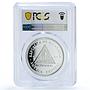 Nicaragua 5 cordobas Olympic Team Tokyo Games Jaguar PR 69 PCGS silver coin 2020