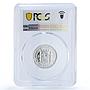 Spain Provisional 20 Centimos Restrike Replica 1870 SP 69 PCGS silver token 2020