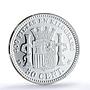 Spain Provisional 50 Centimos Restrike Replica 1869 SP 69 PCGS silver token 2020