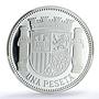 Spain Republic 1 Peseta Restrike Replica 1933 SP 69 PCGS silver token 2020