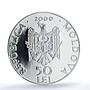 Moldova 50 lei Rudi Monastery Church Religion PR 69 PCGS silver coin 2000