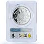 Netherlands 25 gulden Central Bank King William I PR 69 PCGS silver coin 2003