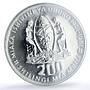 Tanzania 200 shilingi Independence President Nyerere MS 68 PCGS silver coin 1981